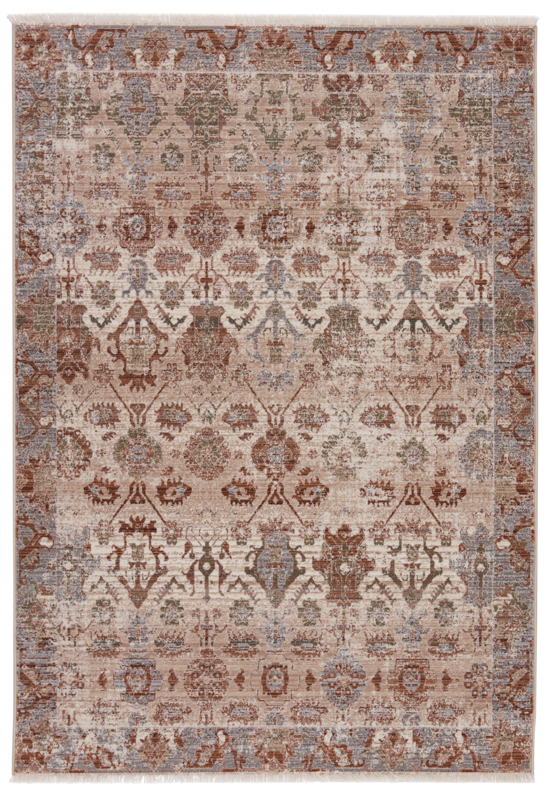 Jaipur Zefira Luana Zfa01 Beige/Rust Area Rug