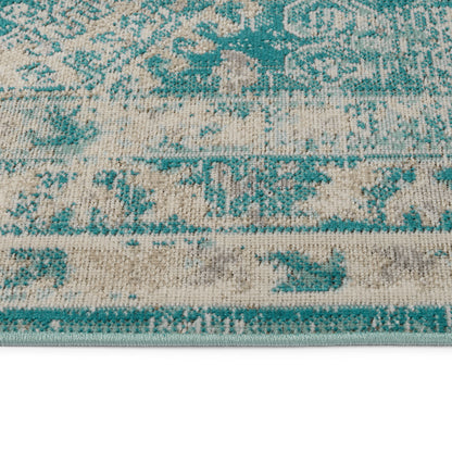 Kaleen Zuma Beach Zum12-78 Turquoise, Sand, Beige Area Rug