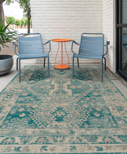 Kaleen Zuma Beach Zum12-78 Turquoise, Sand, Beige Area Rug