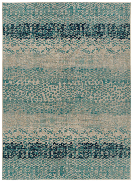 Kaleen Zuma Beach Zum14-17 Blue, Turquoise, Gray, Sand Area Rug