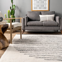 AreaRugs.com Wavaj Nwa1289A Ivory Area Rug