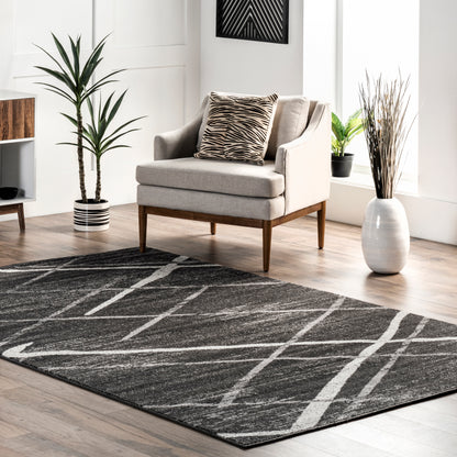 Nuloom Thigpen Contemporary Nth1498B Charcoal Area Rug