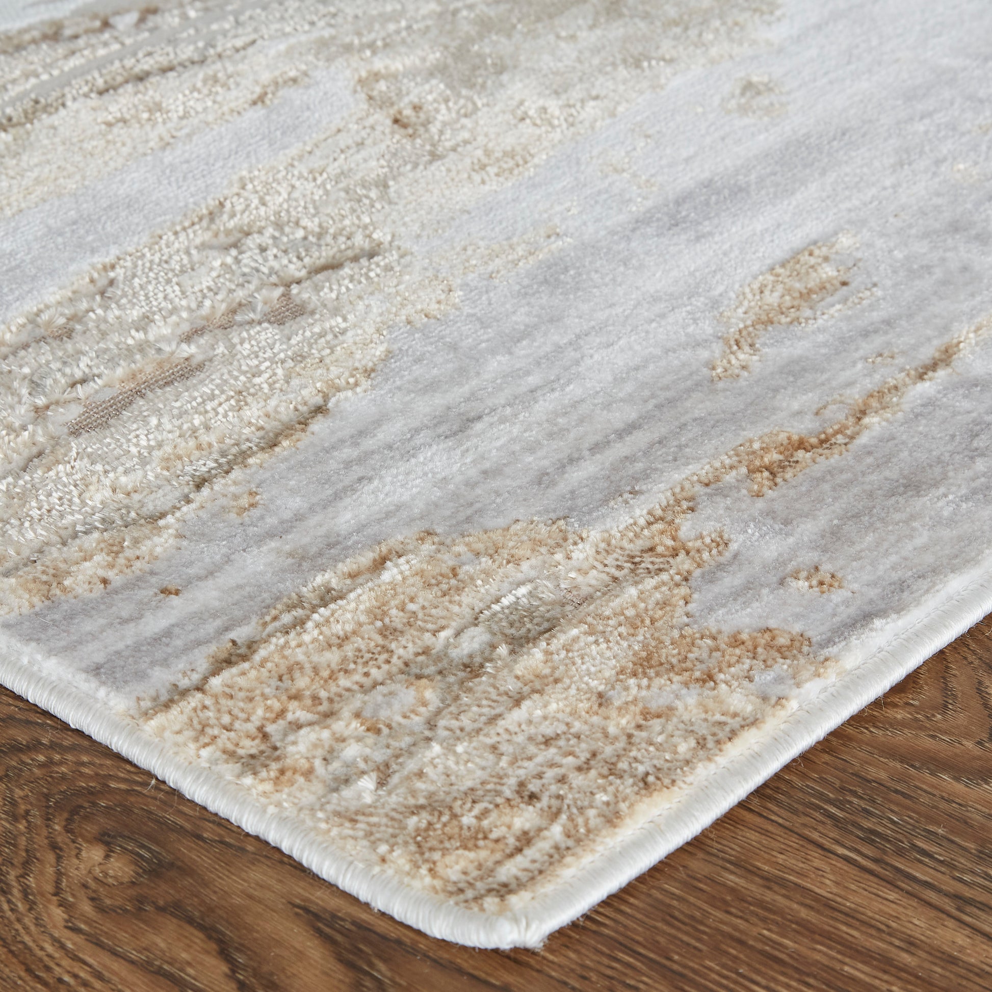 Feizy Laina 39G5F Beige/Gray Area Rug