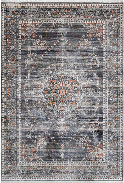 Nuloom Penny Floral Npe2137B Gray Area Rug