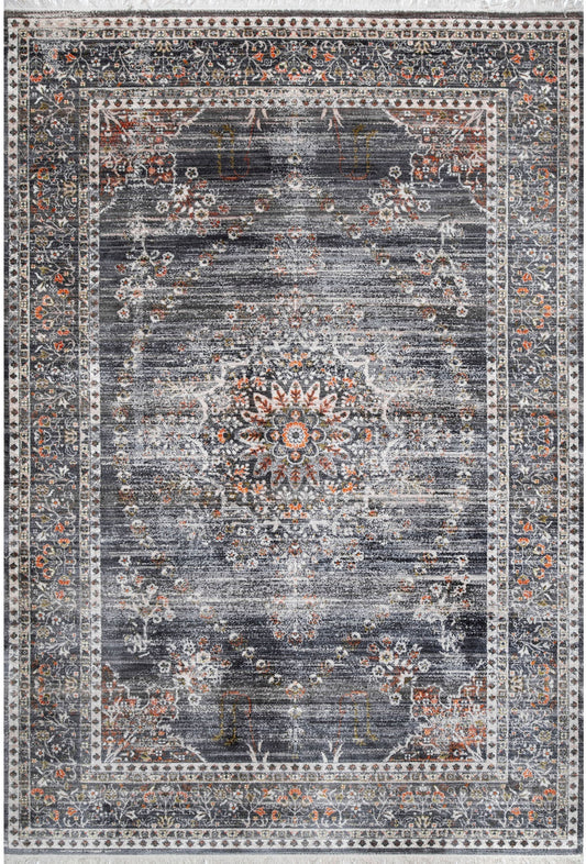 Nuloom Penny Floral Npe2137B Gray Area Rug