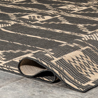 Nuloom Claudia Tribal Ncl1814C Charcoal Area Rug