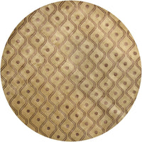 Chandra Aadi Aad1323 Green / Brown Geometric Area Rug