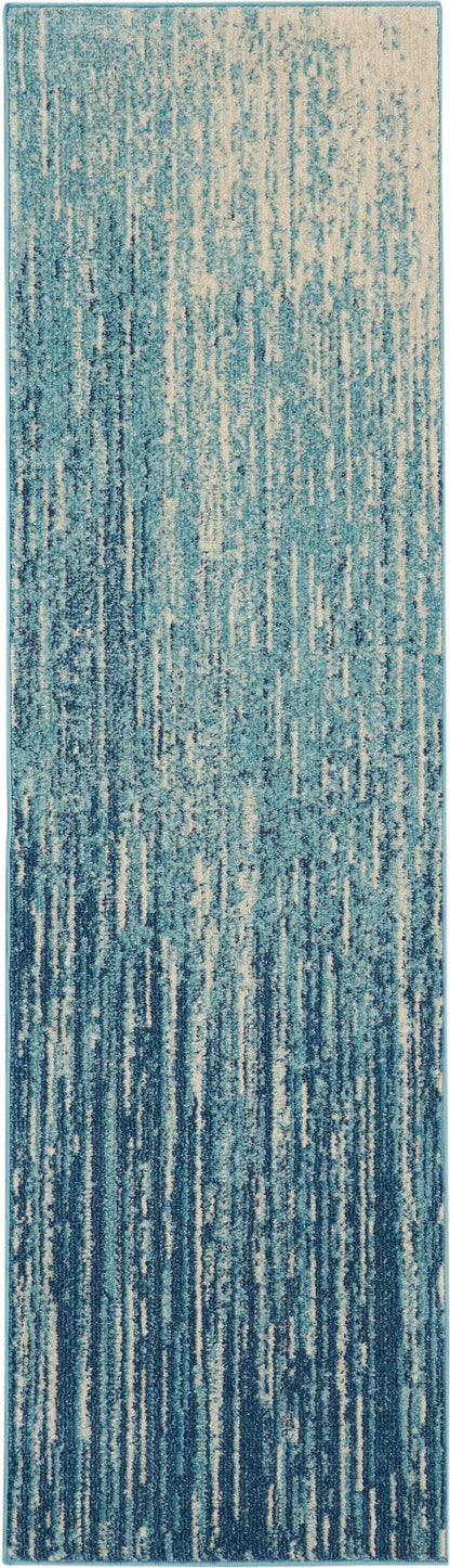 Nourison Passion Psn09 Navy/Light Blue Area Rug