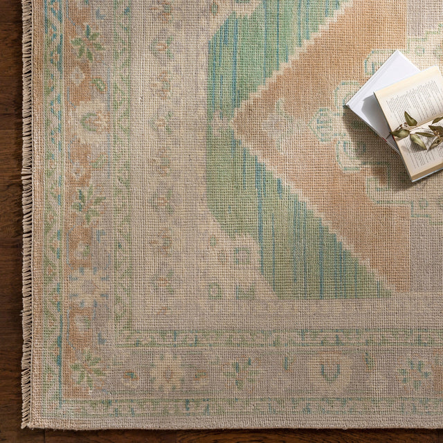 Surya Anadolu Aau-2303 Sage, Blush, Light Gray, Aqua Rugs.