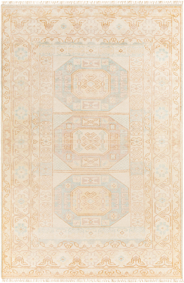 Surya Anadolu Aau-2304 Aqua, Blush, Beige, Wheat Rugs.