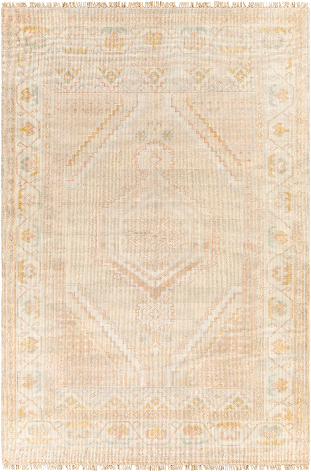 Surya Anadolu Aau-2305 Blush, Beige, Aqua, Wheat Rugs.