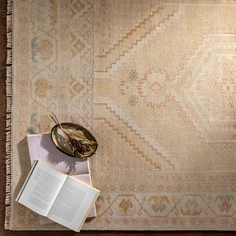 Surya Anadolu Aau-2305 Blush, Beige, Aqua, Wheat Rugs.