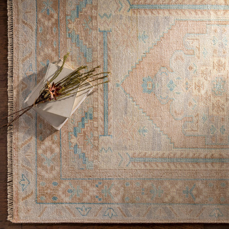 Surya Anadolu Aau-2306 Blush, Camel, Beige, Aqua Rugs.