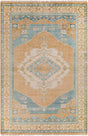Surya Anadolu Aau-2308 Camel, Beige, Aqua, Dark Blue Rugs.