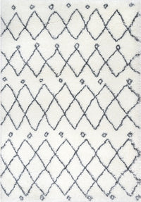 Nuloom Lizzie Diamond Nli1447A White Area Rug