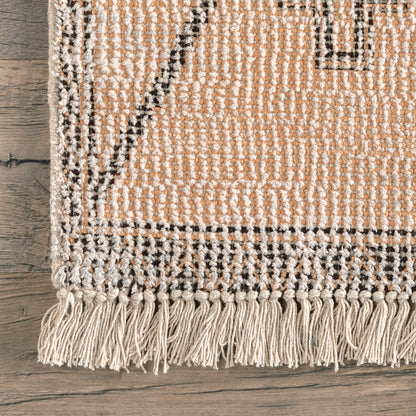 Nuloom Chantal Tribal Trellis Nch3487A Beige Area Rug