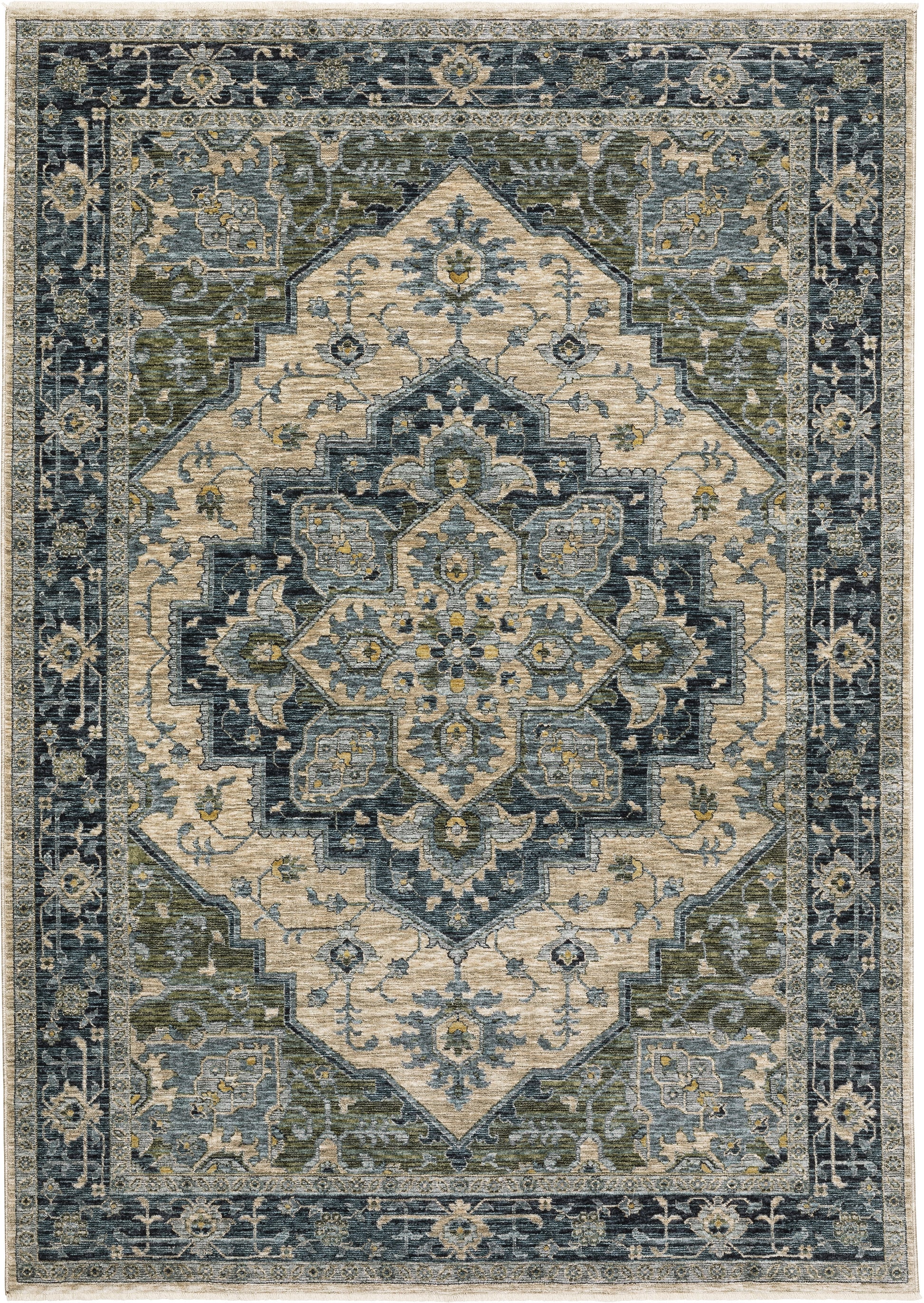 Oriental Weavers Sphinx Aberdeen 051G1 Blue/ Beige Area Rug