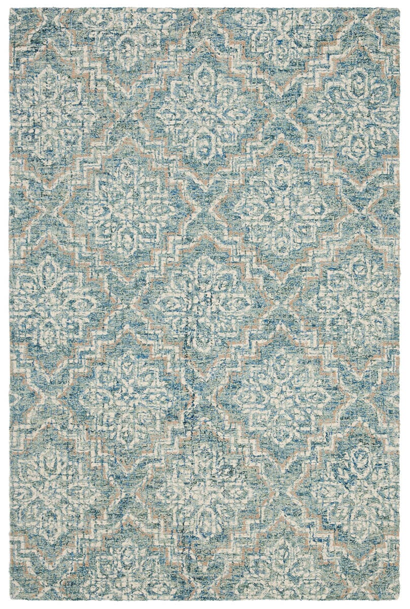 Safavieh Abstract Abt201A Blue / Grey Damask Area Rug