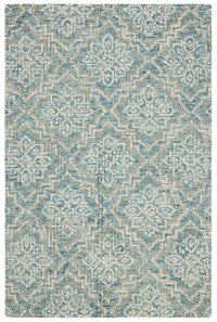 Safavieh Abstract Abt201A Blue / Grey Damask Area Rug