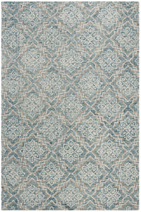 Safavieh Abstract Abt201A Blue / Grey Damask Area Rug