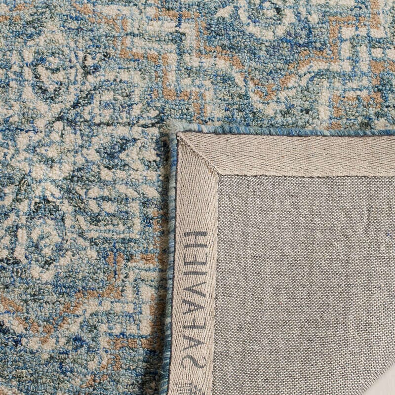 Safavieh Abstract Abt201A Blue / Grey Damask Area Rug