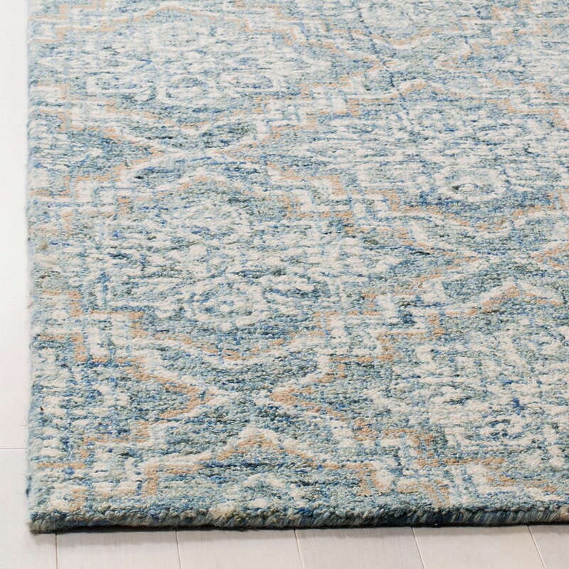 Safavieh Abstract Abt201A Blue / Grey Damask Area Rug