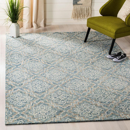 Safavieh Abstract Abt201A Blue / Grey Damask Area Rug