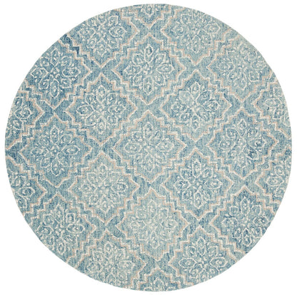 Safavieh Abstract Abt201A Blue / Grey Damask Area Rug