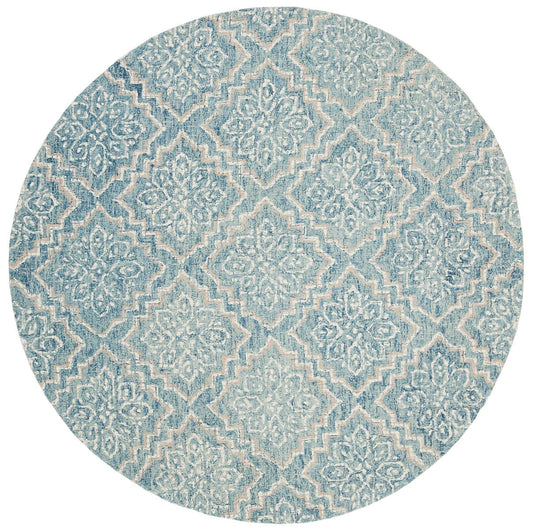 Safavieh Abstract Abt201A Blue / Grey Damask Area Rug