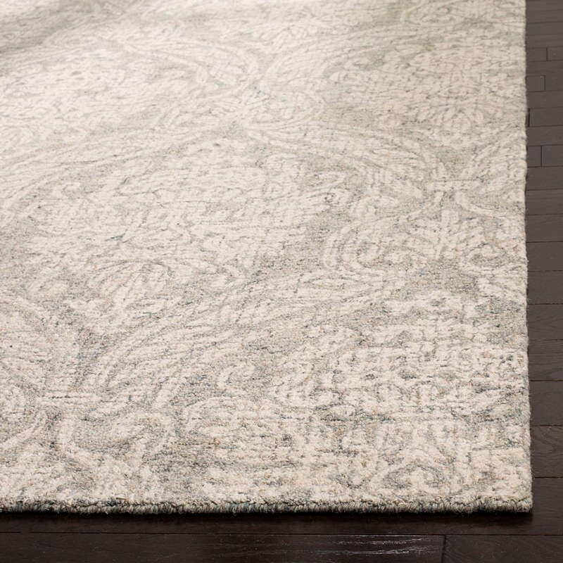 Safavieh Abstract Abt204A Grey / Ivory Damask Area Rug