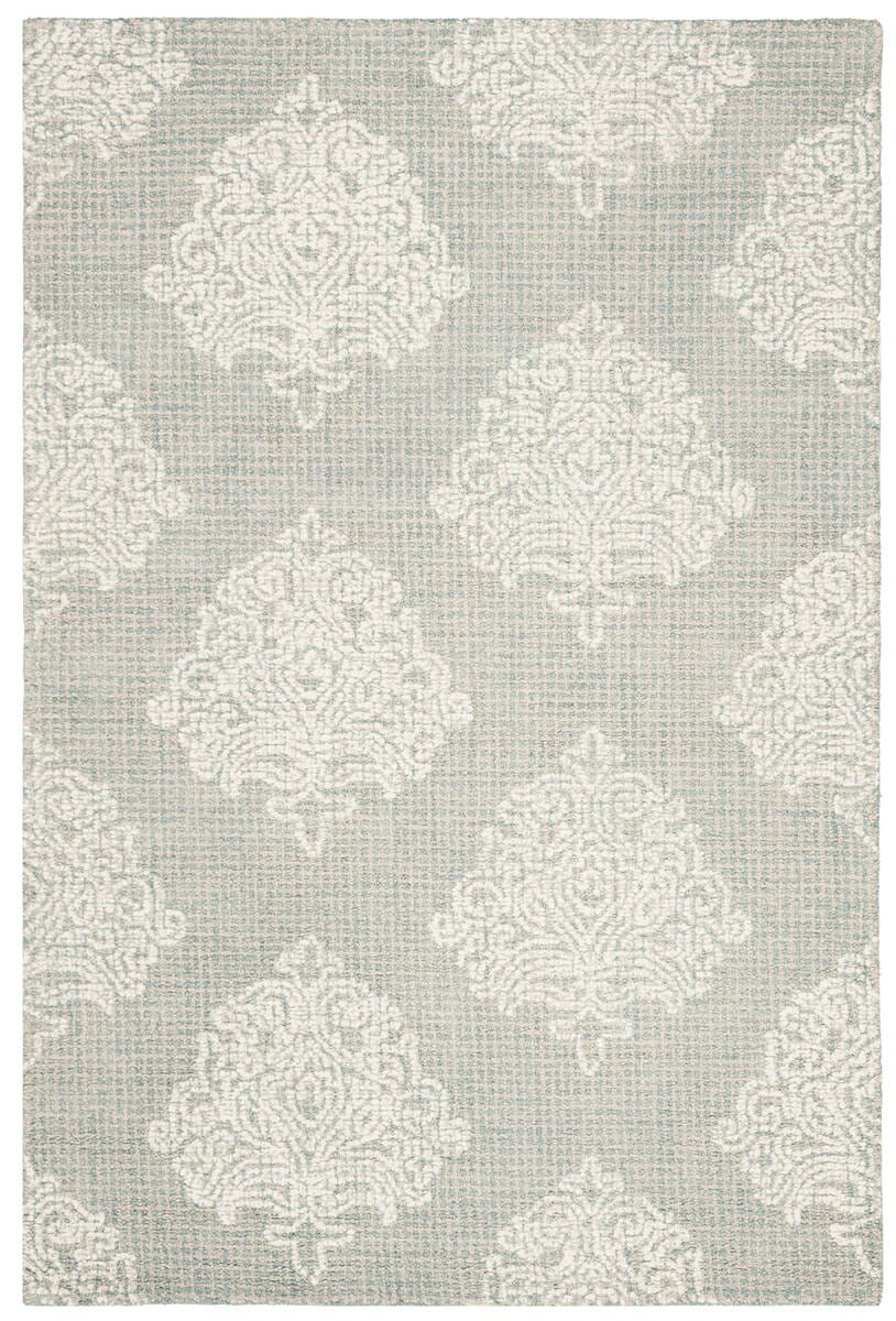 Safavieh Abstract Abt523B Aqua / Ivory Damask Area Rug