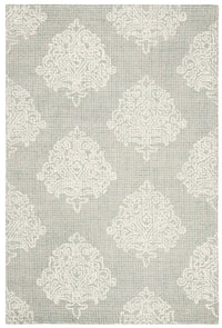 Safavieh Abstract Abt523B Aqua / Ivory Damask Area Rug