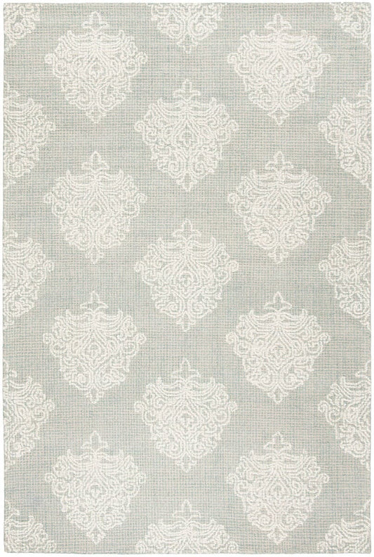 Safavieh Abstract Abt523B Aqua / Ivory Damask Area Rug