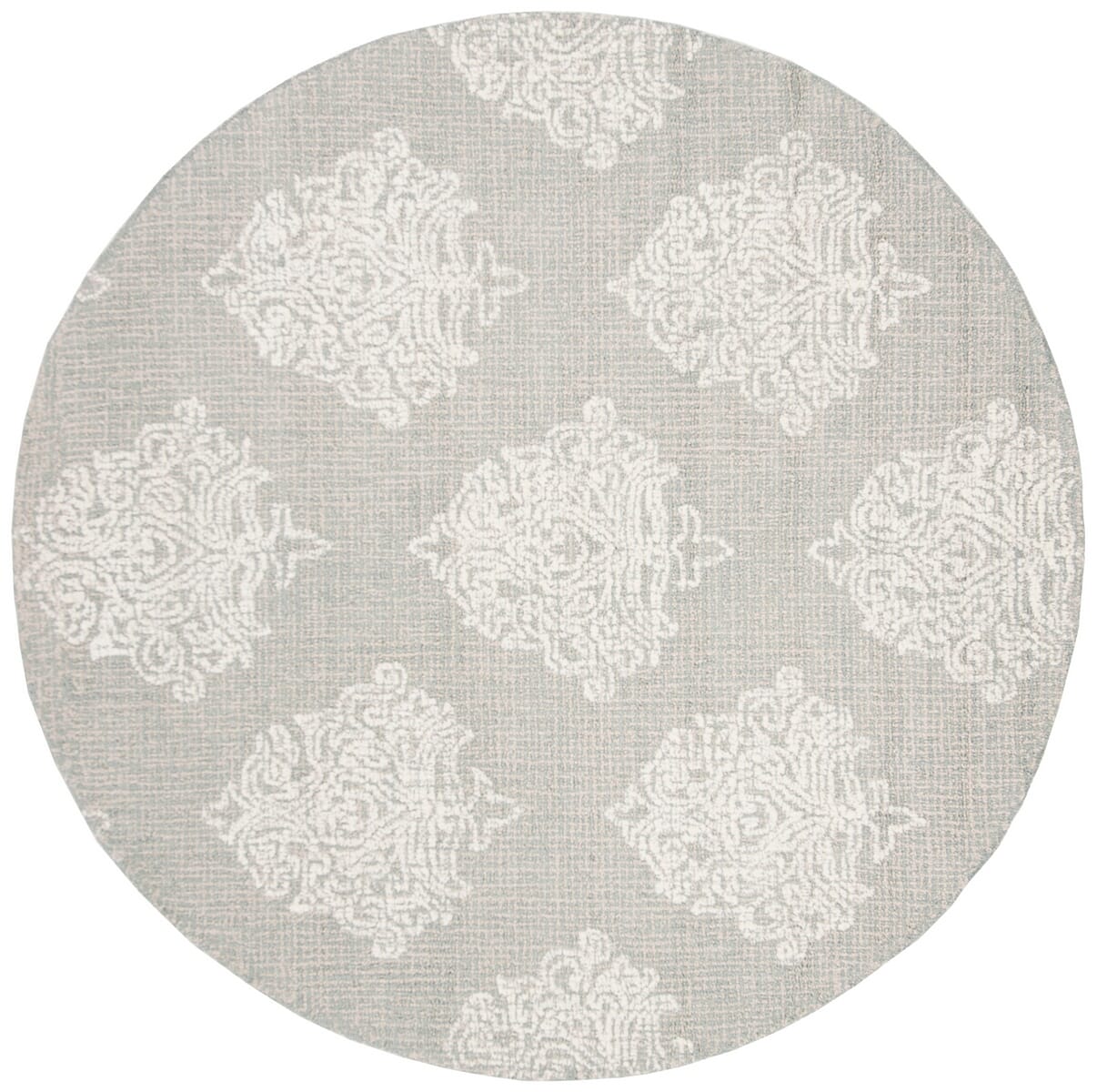 Safavieh Abstract Abt523B Aqua / Ivory Damask Area Rug