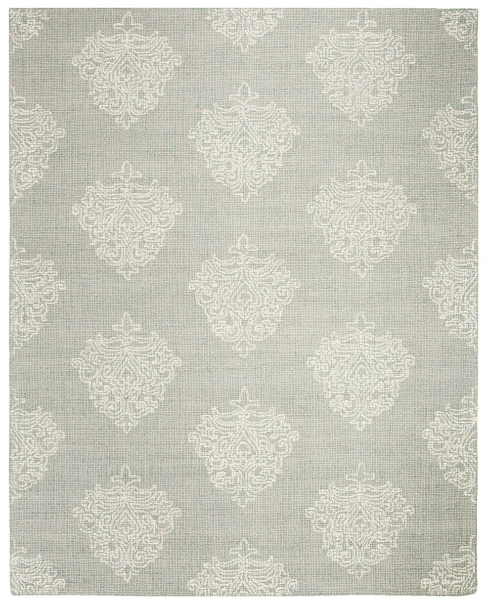 Safavieh Abstract Abt523B Aqua / Ivory Damask Area Rug