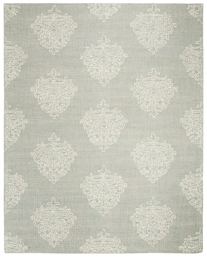 Safavieh Abstract Abt523B Aqua / Ivory Damask Area Rug