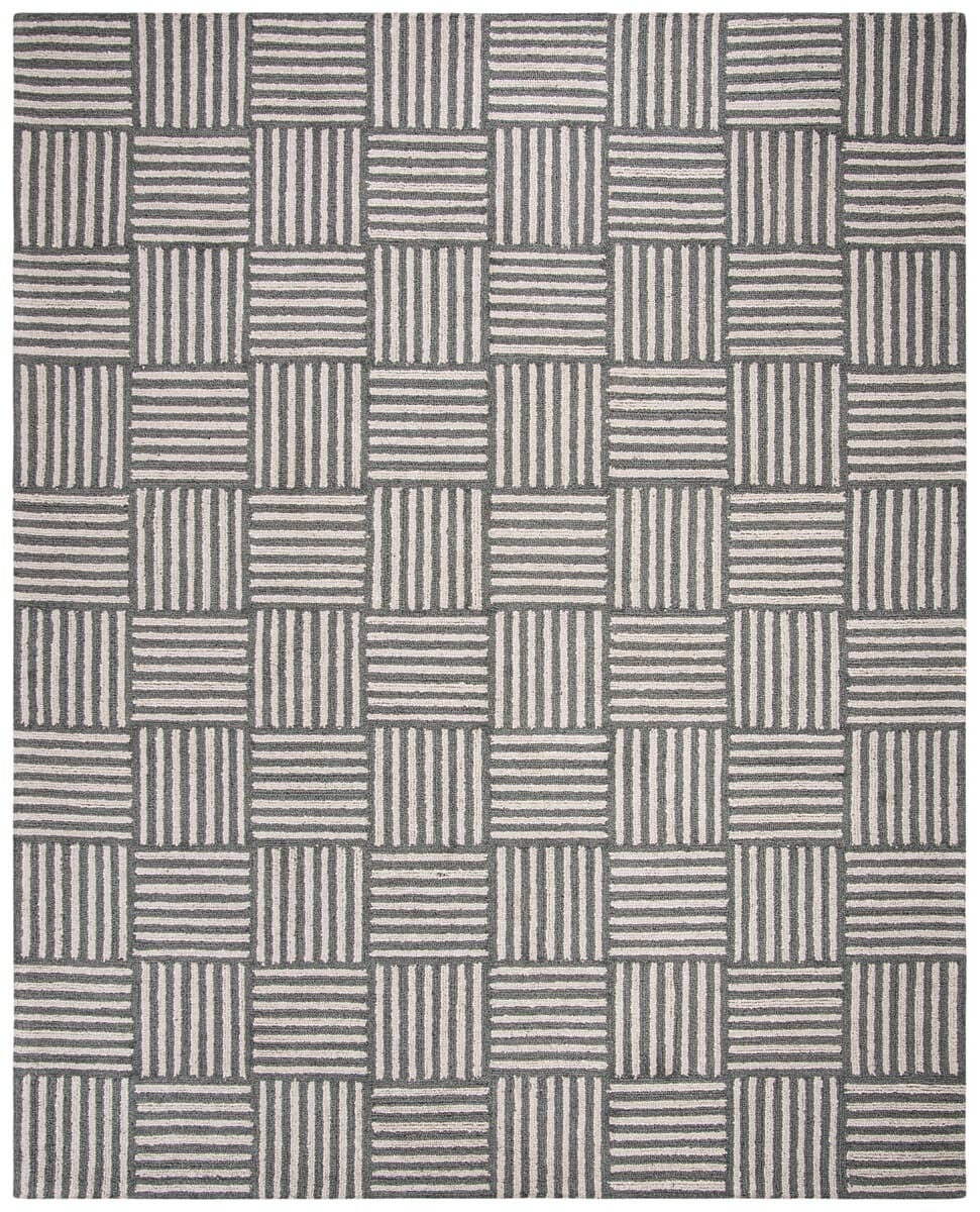 Safavieh Abstract Abt602A Ivory / Dark Grey Geometric Area Rug