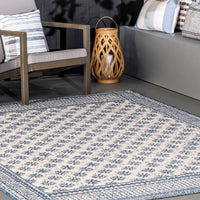 Nuloom Rana Border Nra2856A Blue Area Rug