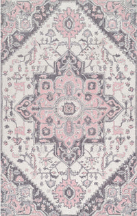 Nuloom Dewitt Floral Nde2689B Pink Area Rug