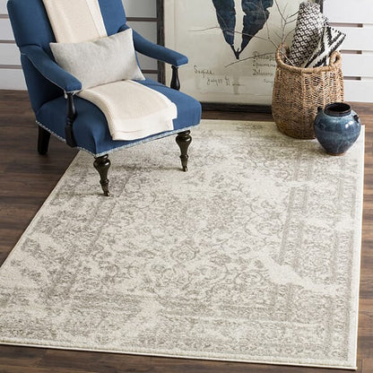 Safavieh Adirondack Adr101B Ivory / Silver Vintage / Distressed Area Rug