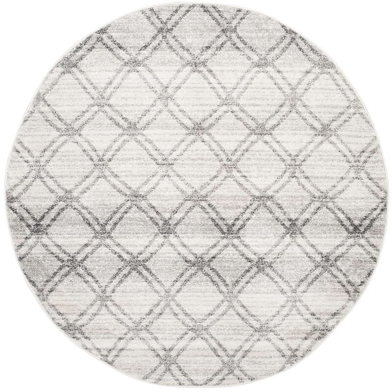 Safavieh Adirondack Adr105P Silver / Charcoal Geometric Area Rug