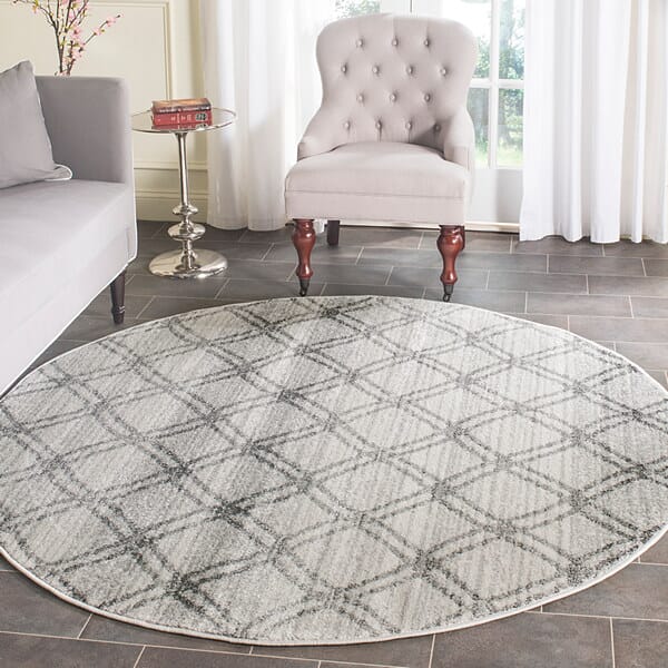 Safavieh Adirondack Adr105P Silver / Charcoal Geometric Area Rug