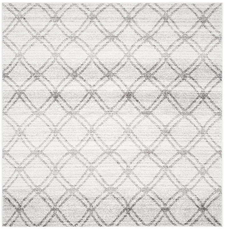 Safavieh Adirondack Adr105P Silver / Charcoal Geometric Area Rug