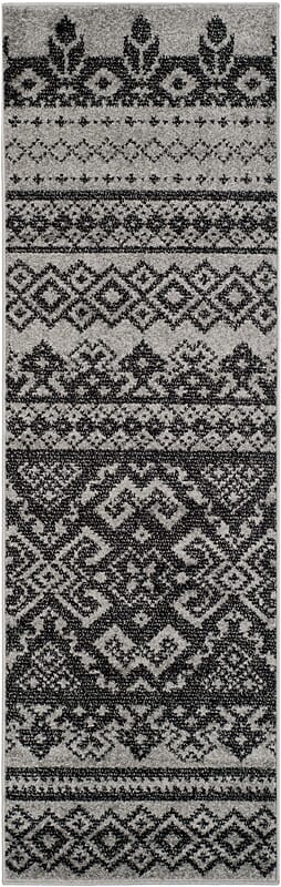 Safavieh Adirondack Adr107A Silver / Black Southwestern Area Rug