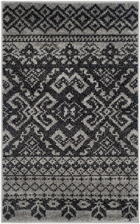 Safavieh Adirondack Adr107A Silver / Black Southwestern Area Rug