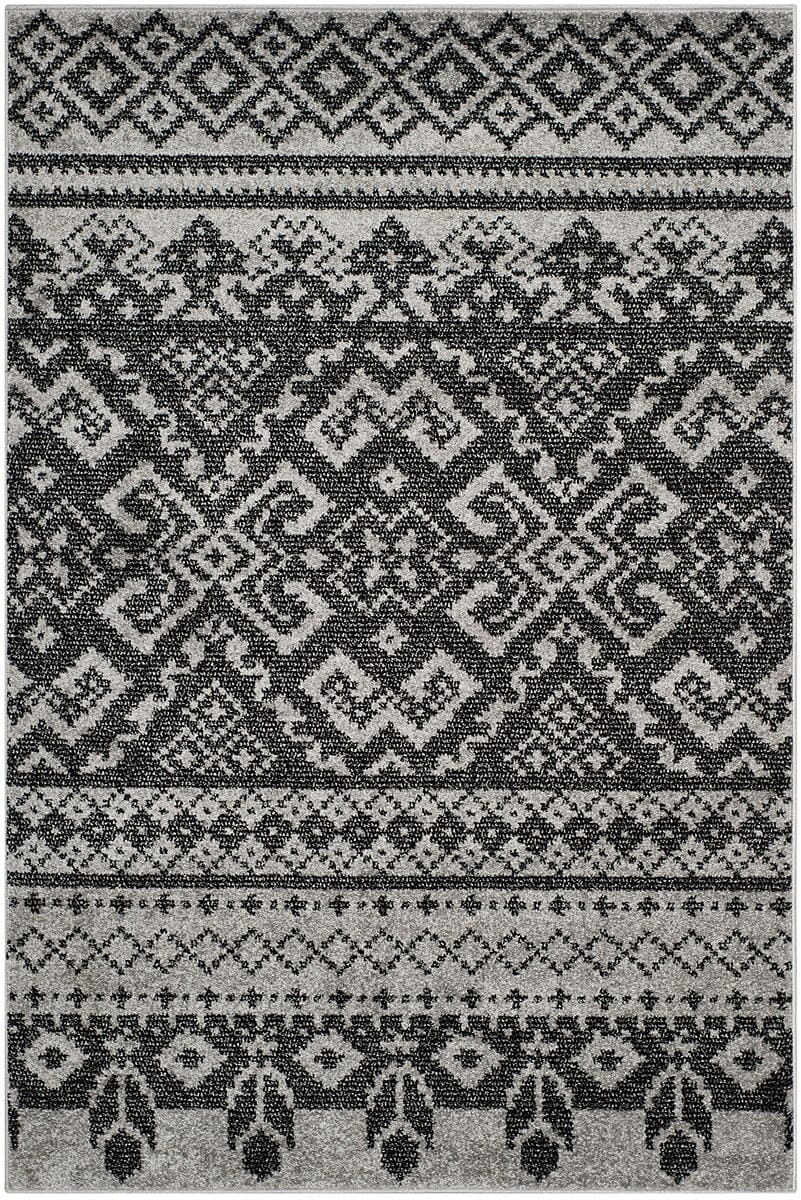 Safavieh Adirondack Adr107A Silver / Black Southwestern Area Rug