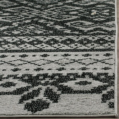 Safavieh Adirondack Adr107A Silver / Black Southwestern Area Rug