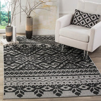 Safavieh Adirondack Adr107A Silver / Black Southwestern Area Rug