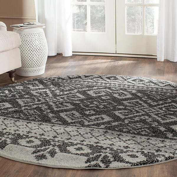 Safavieh Adirondack Adr107A Silver / Black Southwestern Area Rug