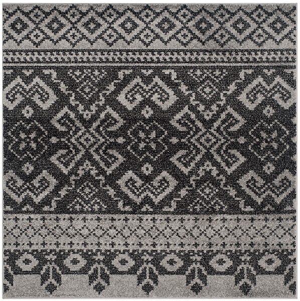 Safavieh Adirondack Adr107A Silver / Black Southwestern Area Rug